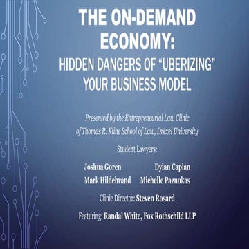 The On-Demand Economy