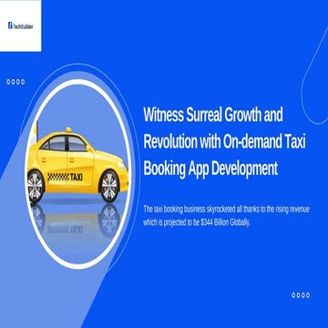Explore On-demand Taxi Booking App Development