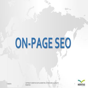On page SEO