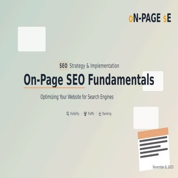 the importance of on page seo | seo .pdf