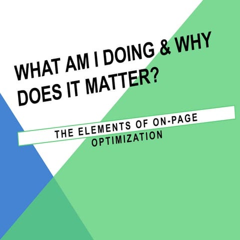 On site-optimization