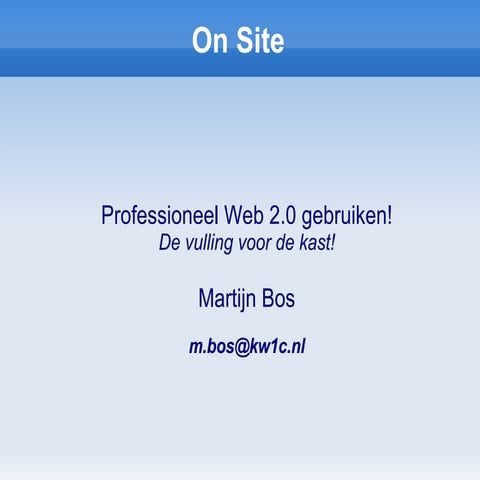 On site themabijeenkomst