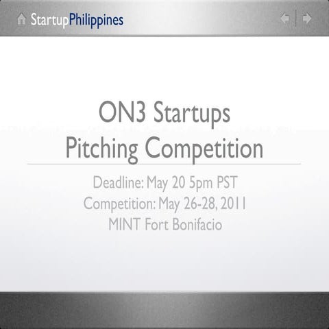 On3 pitching competition