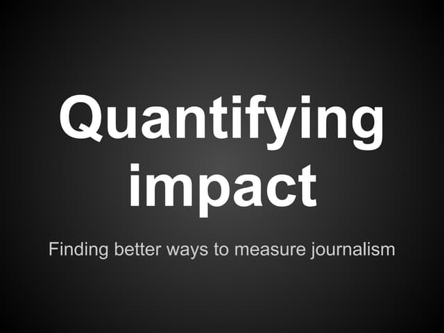 #ONA12: How to better measure the i...