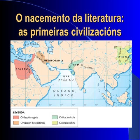 O nacemento da literatura, as primeiras civilizacións