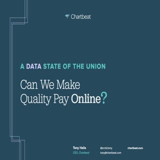 A Data State of the Union: Can We M...