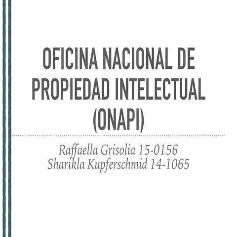 ONAPI Santo Domingo