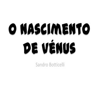 O nascimento de vénus