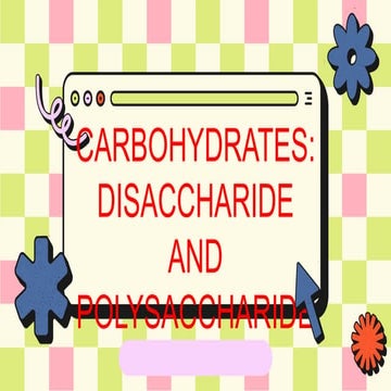 Disaccharide and Polysaccharide.....pptx