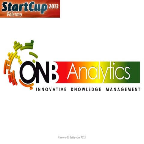 SCP13 - Elevator pitch di Onb Analytics