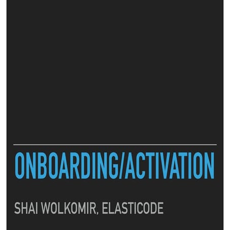 Mobile Onboarding / AppEngageTLV