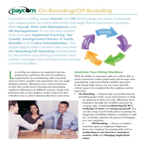 On Boarding Off Boarding