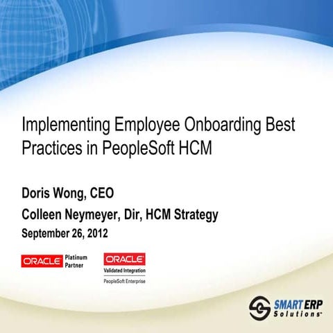 Implementing Onboarding Best Practices in Your PeopleSoft HCM