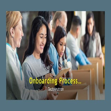 Onboarding Process for recruitment in IT industry | PPT