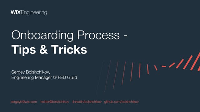 Onboarding for Software Engineers Done Right