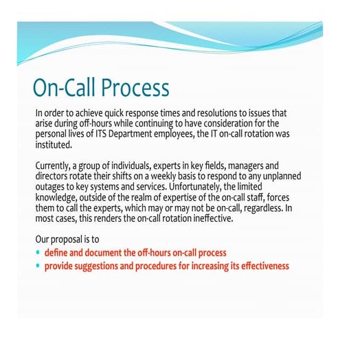 On Call Process (PDF)