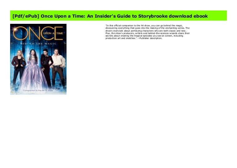 Pdf Epub Once Upon A Time An Insider S Guide To Storybrooke Downlo