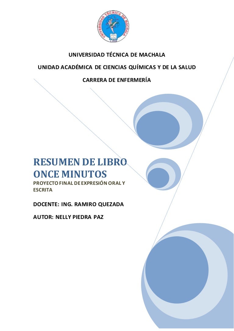 Resumen De Obra Once Minutos De Paulo Coelho