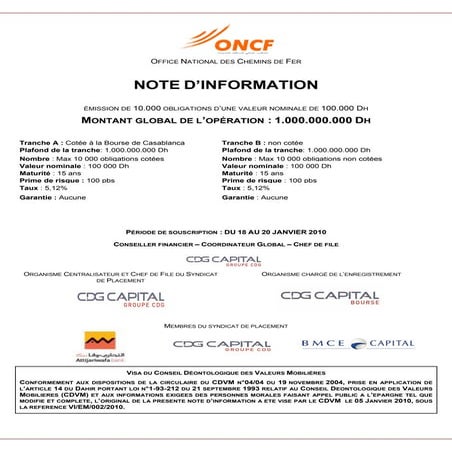 Oncf | PDF
