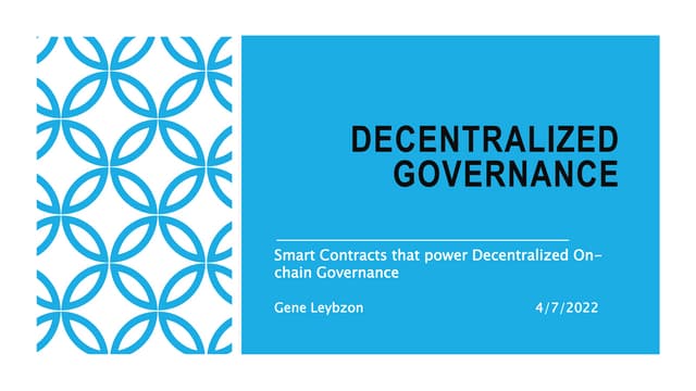 Onchain Decentralized Governance.pptx