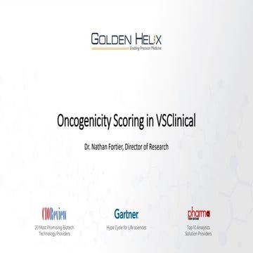 Oncogenicity Scoring in VSClinical