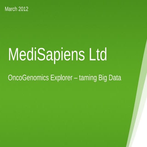 OncoGenomics Explorer