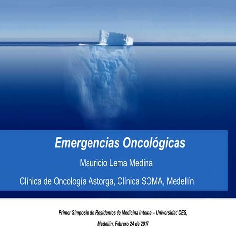 Emergencias oncológicas