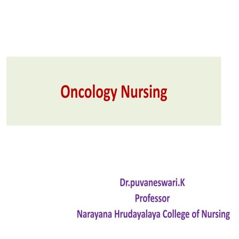 Oncology