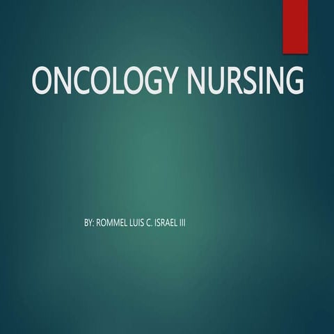 ONCOLOGY NURSING (CELLULAR ABBERATION).ppt