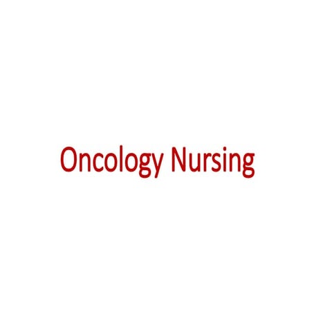 1 Introduction To Oncology | PPT
