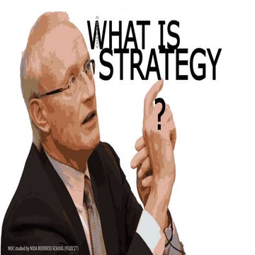 On competition chapter 2 what is strategy