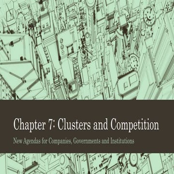 On competition chapter 7 clusters and competition