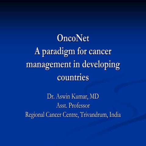 THE ONCOLOGY NETWORK IN KERALA
