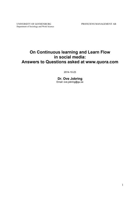 On continuouslearning answers-to-questions-oct14