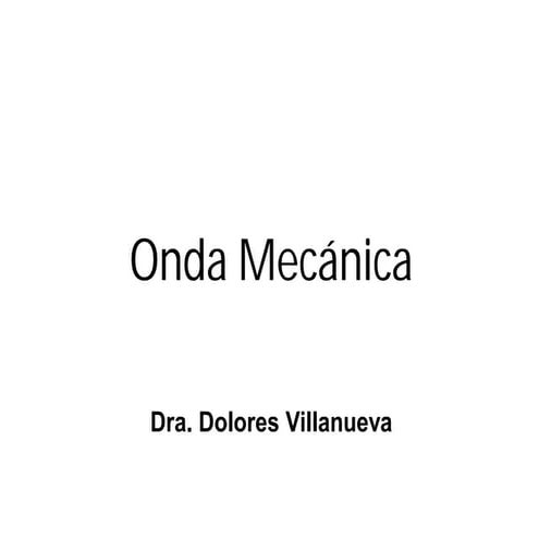Ondas mecanicas