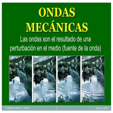 ONDAS MECANICAS:BACHILLERATO