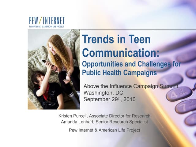 Trends in Teen Communication: Oppor...