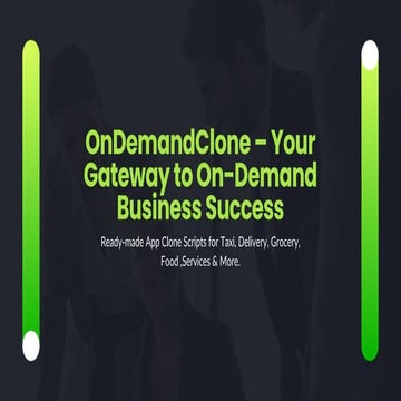 Complete On-Demand App Solutions for Taxi, Delivery & Services.