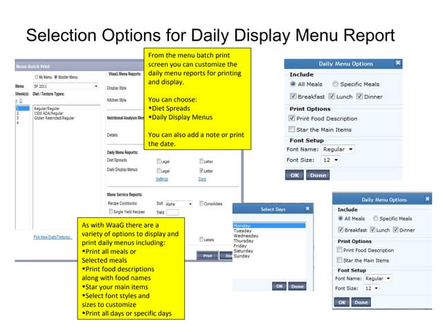Menus OnDemand
