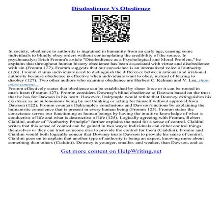 On Disobedience And Other Essays | PDF