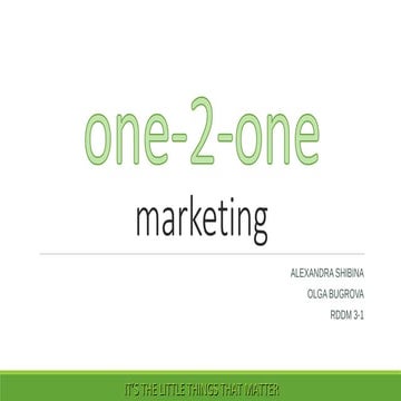 one-2-one marketing