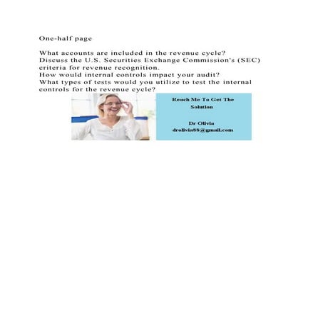 One-half pageWhat accounts are included in the revenue cycleD.docx