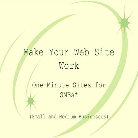 The One Minute Site Review