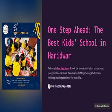 one step ahead   kids school in haridwar