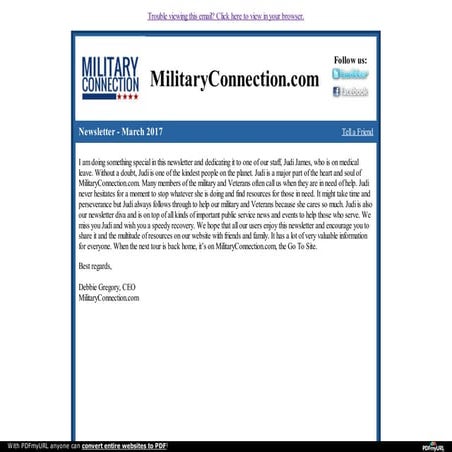 Military connection