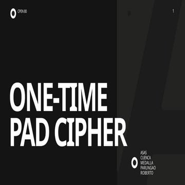 One time Pad Encryption | PPTX