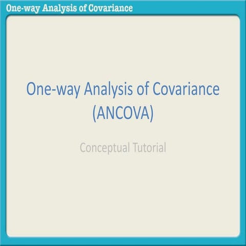 What is an ANCOVA?