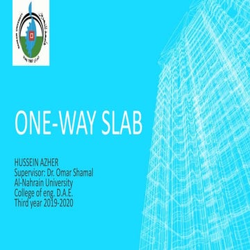 One-way Slab - Structure Report