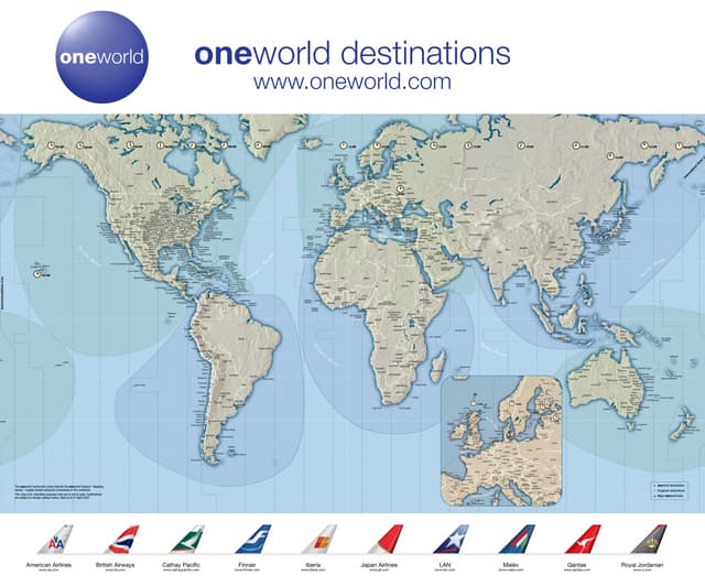 One World Airline Destinations
