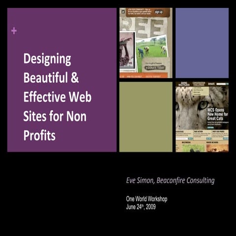 Designing beautiful & effective sites for non profits